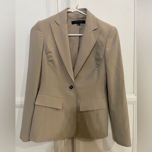 Anne Klein Suit Blazer Women's Tan Office Business Style Size 2